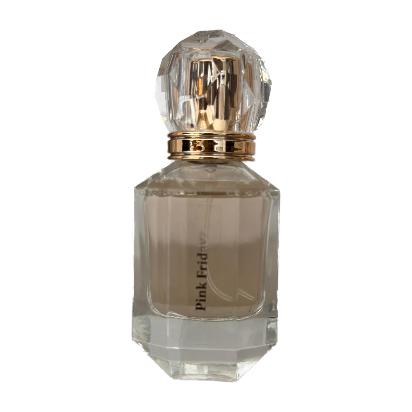 Pink Friday luxury perfume bottle